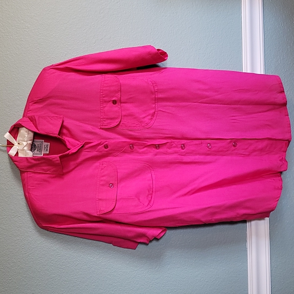 Short Circuit Fuschia Button Front Top